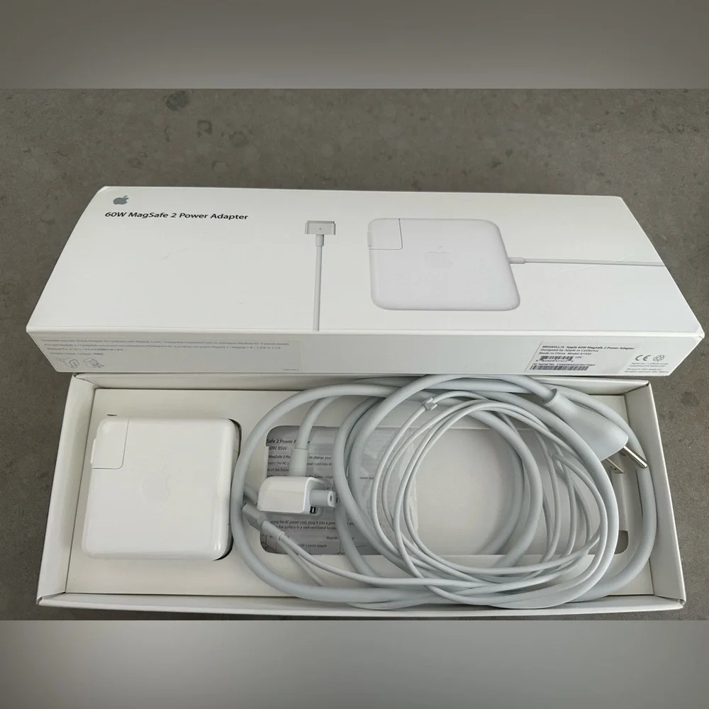 Set of 2 Authentic Apple 60W MagSafe 2 Power Adapters for MacBook Pro